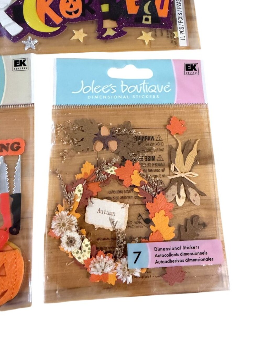 Jolees Boutique Halloween Fall 3D Dimensional Stickers Autumn Scrapbooking - Picture 2 of 4